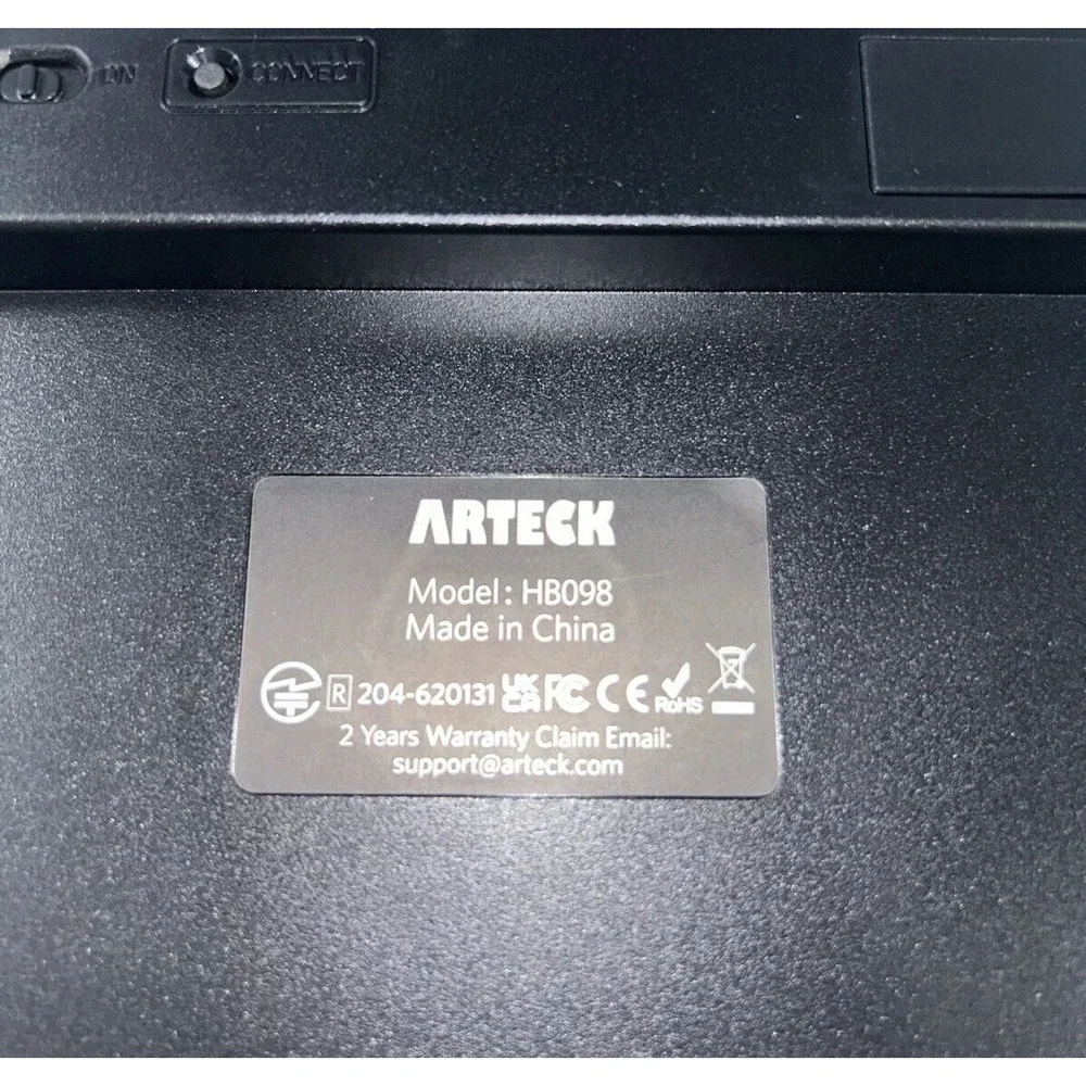 Arteck HB098 Universal Slim‎ Portable Wireless Keyboard. New In Box.